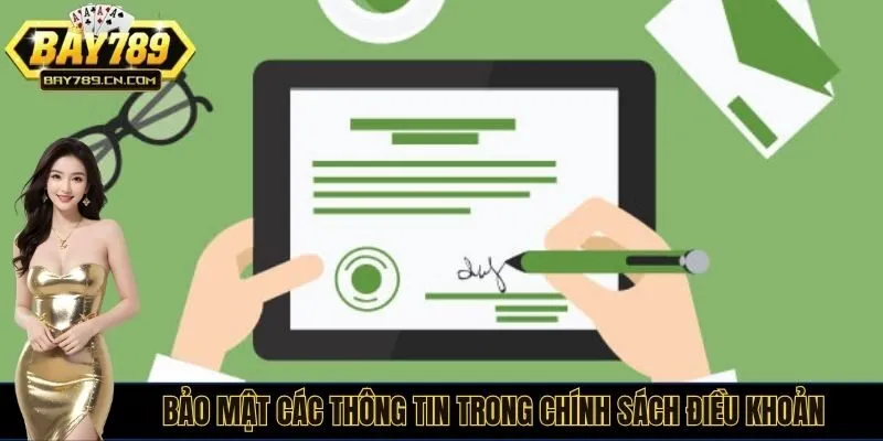 Bảo mật các thông tin trong chính sách điều khoản